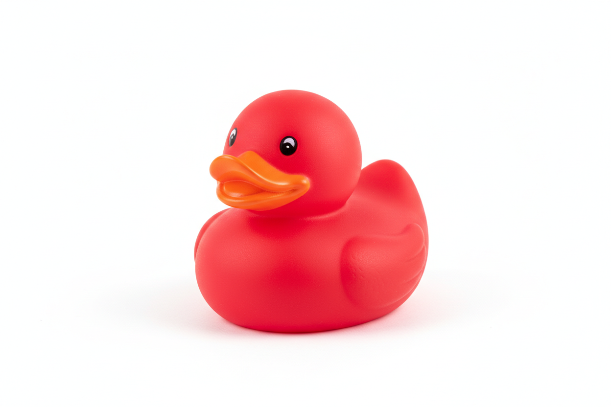red duck toy